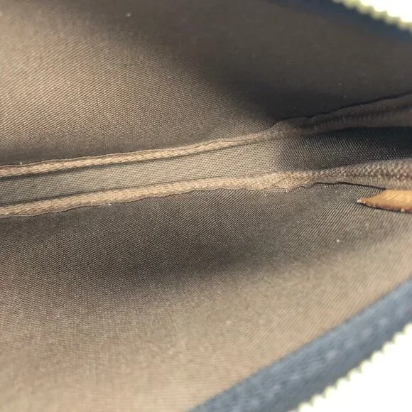 LOUIS VUITTON Authentic Brown Monogram Leather Pochette Mini Bag - Picture 7 of 10